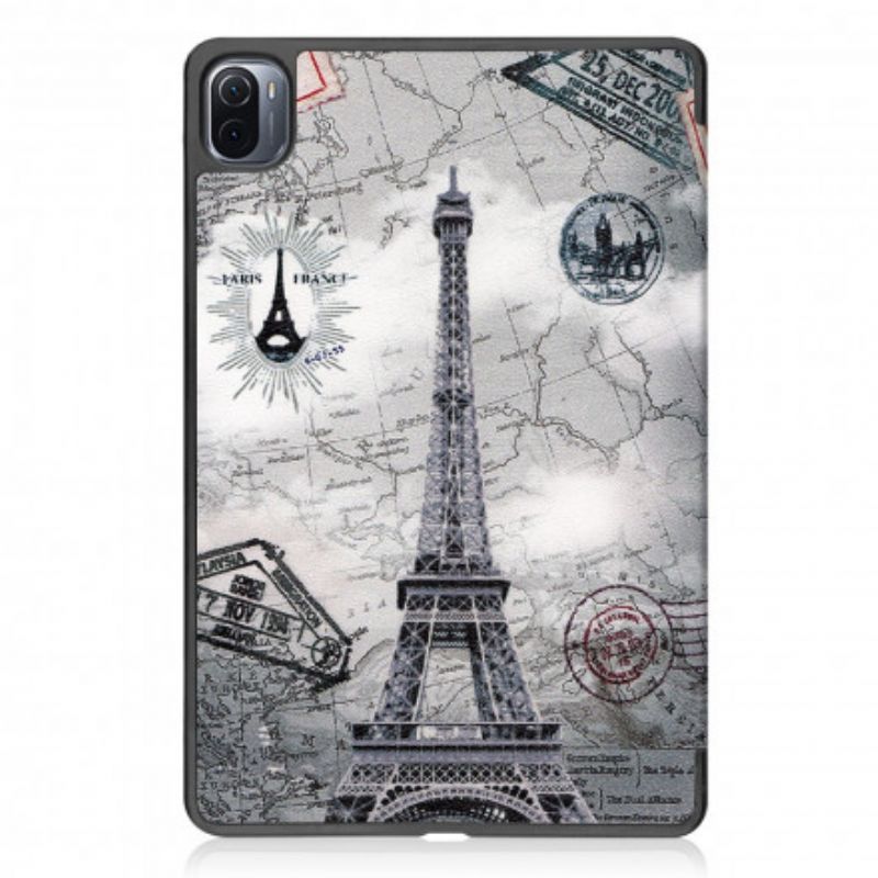 Smart Case Xiaomi Pad 5 Eiffel Tower Kynäteline