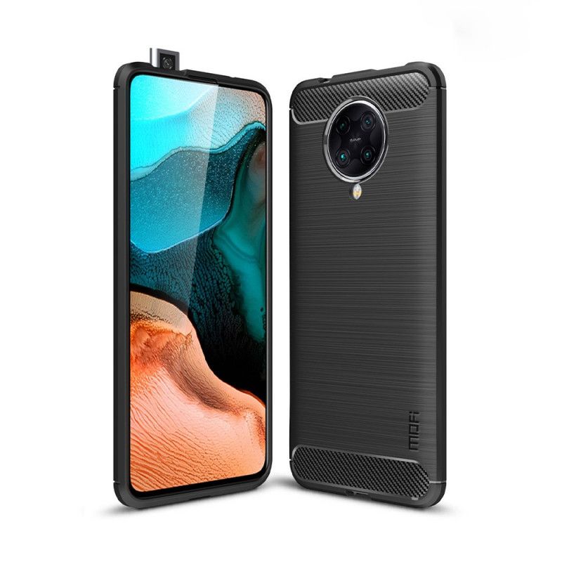 Case Kuoret Xiaomi Poco F2 Pro Harmaa Musta Puhelinkuoret Mofi Harjattu Hiilikuitu