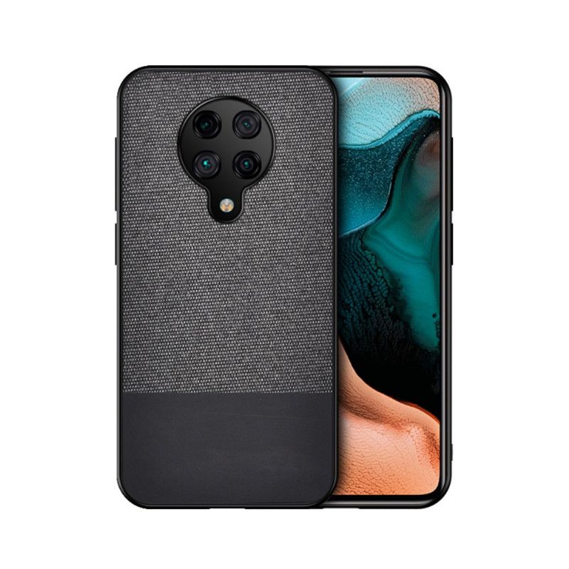 Kuori Xiaomi Poco F2 Pro Musta Tekonahkainen Purutekstiili