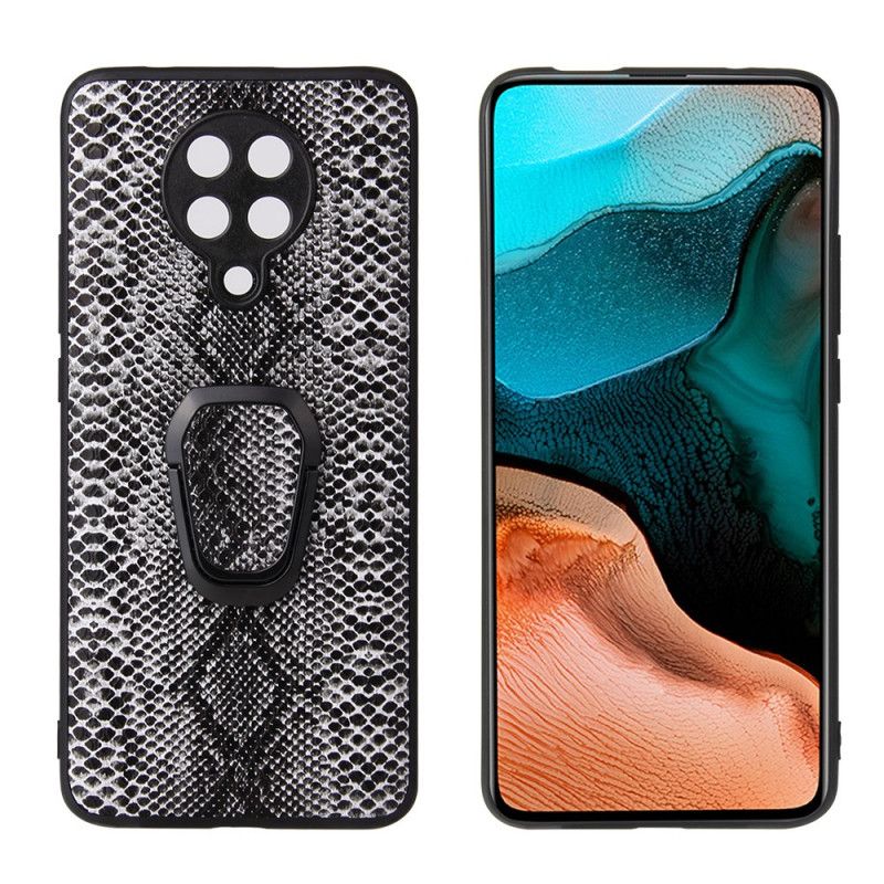 Kuori Xiaomi Poco F2 Pro Rengasta Tukeva Käärmeennahka