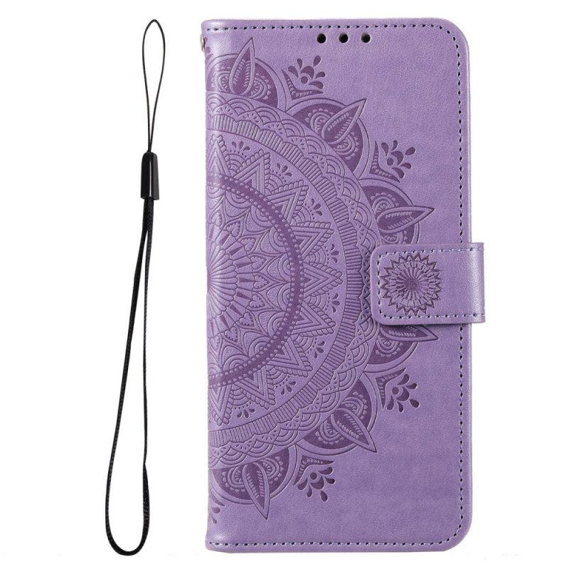 Kotelot Samsung Galaxy M33 5G Suojaketju Kuori Strappy Sun Mandala