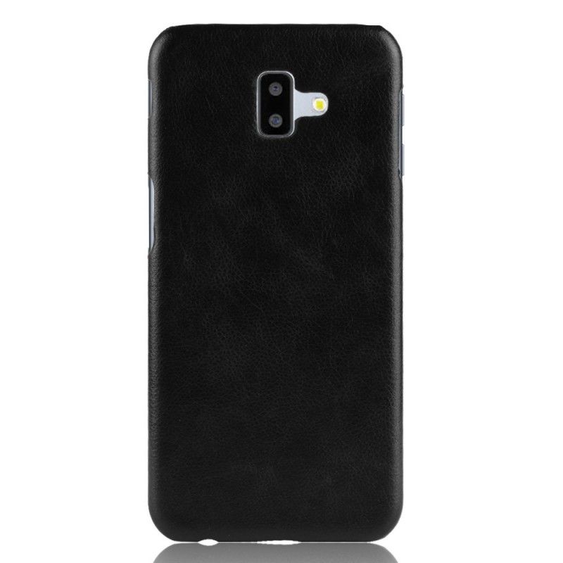 Case Kuoret Samsung Galaxy J6 Plus Musta Puhelinkuoret Litsi Nahkaa