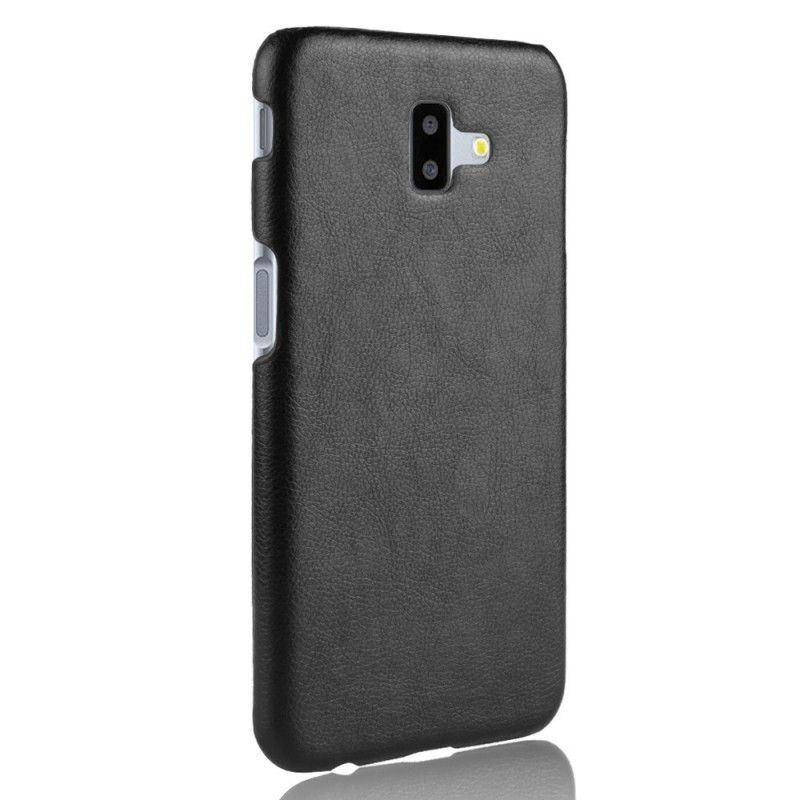 Case Kuoret Samsung Galaxy J6 Plus Musta Puhelinkuoret Litsi Nahkaa