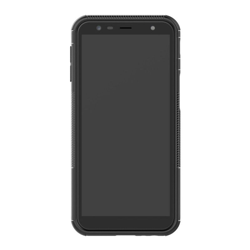 Case Kuoret Samsung Galaxy J6 Plus Valkoinen Musta Puhelinkuoret Erittäin Kestävä