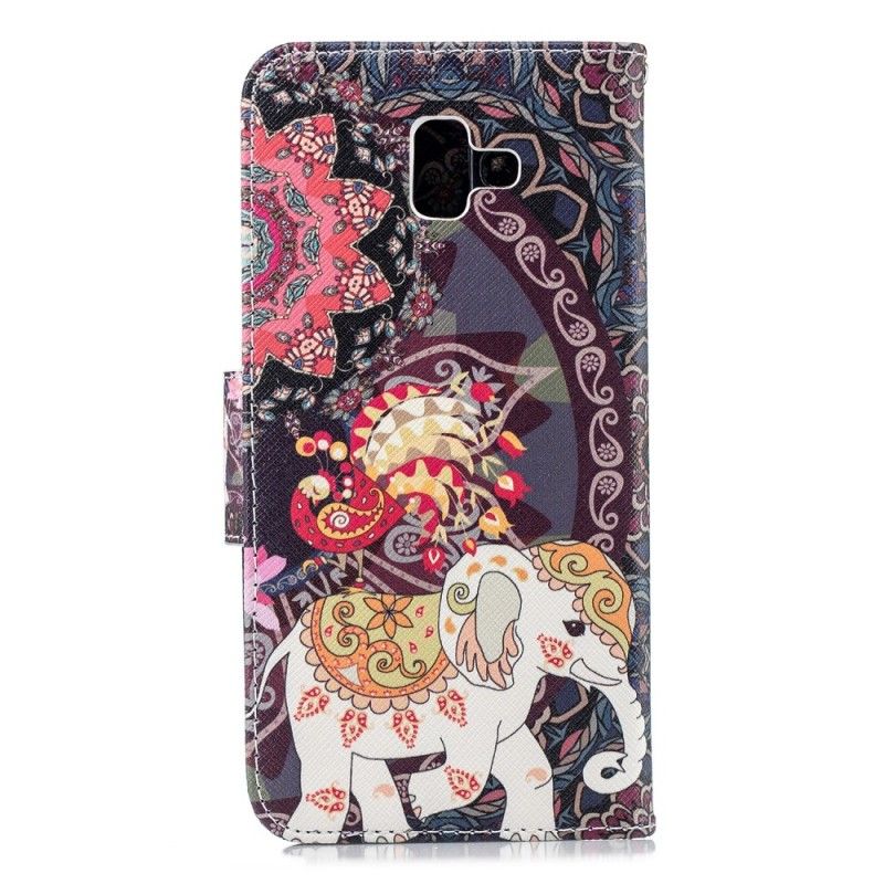 Flip Case Samsung Galaxy J6 Plus Etninen Norsu Mandala