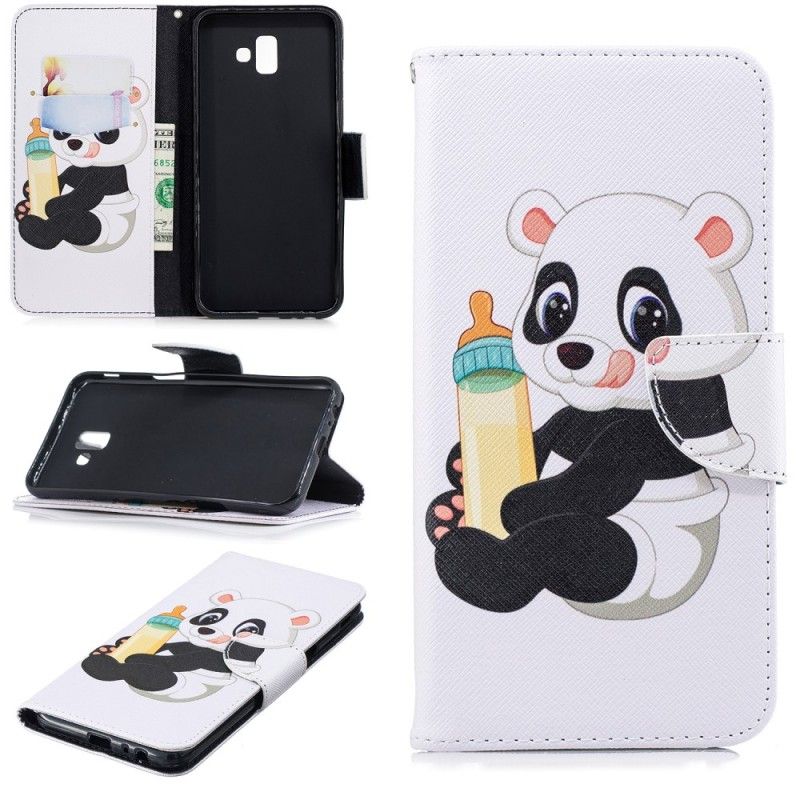 Flip Case Samsung Galaxy J6 Plus Vauvan Panda