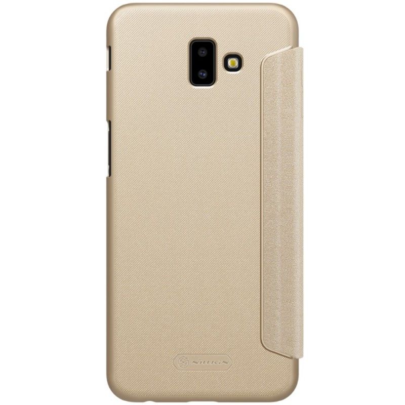 Flip Kotelot Samsung Galaxy J6 Plus Kulta Musta Puhelinkuoret Nillkin