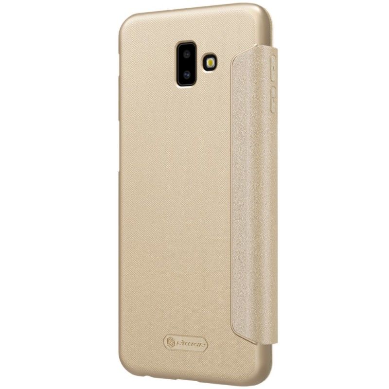 Flip Kotelot Samsung Galaxy J6 Plus Kulta Musta Puhelinkuoret Nillkin