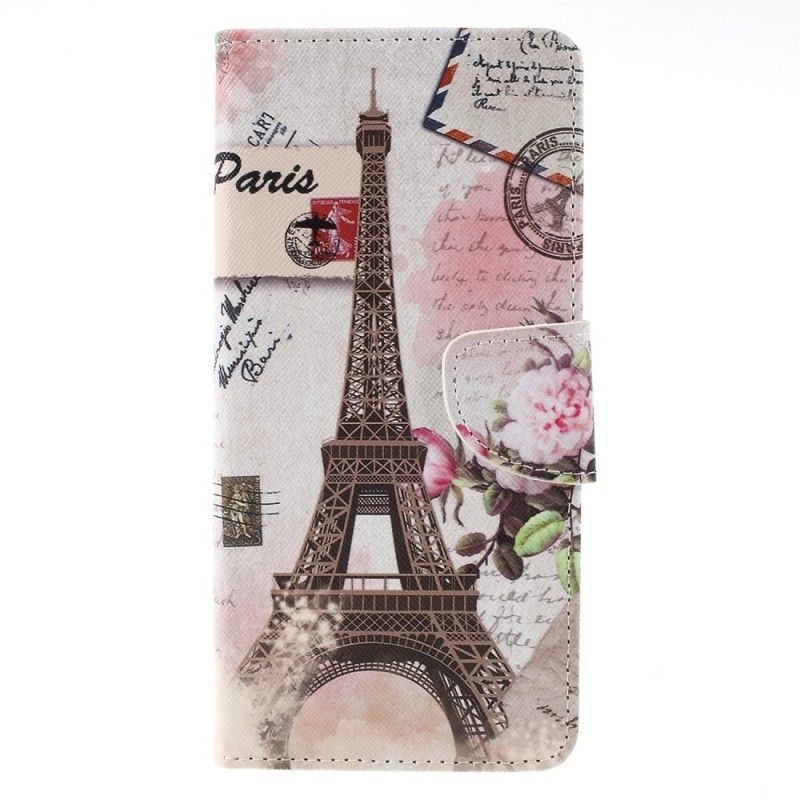 Kotelot Samsung Galaxy J6 Plus Retro Eiffel-Torni