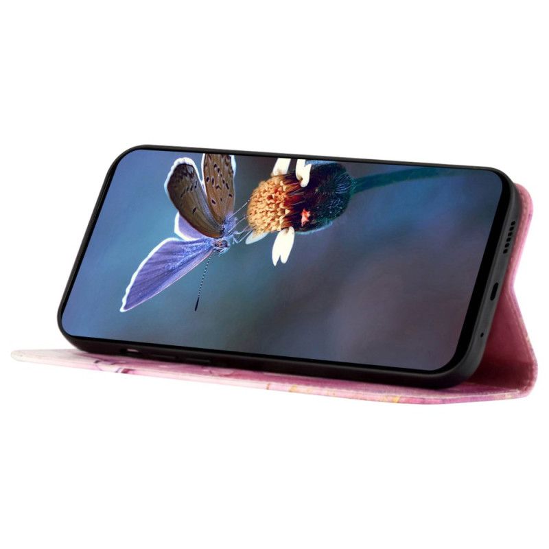 Kotelot Xiaomi Redmi Note 13 5g Marmori Kaulanauhalla Ja Olkahihnalla