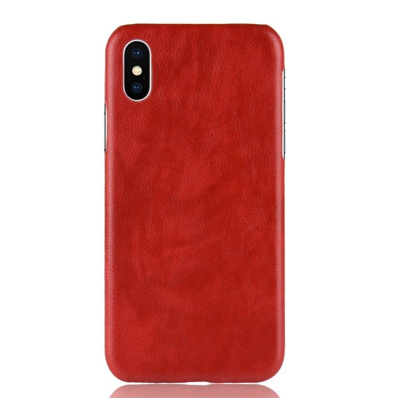 Case Kuoret iPhone XS Max Harmaa Musta Puhelinkuoret Litsi Nahkaa