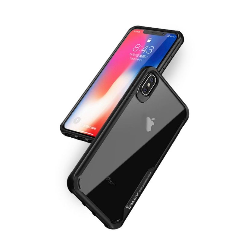 Case Kuoret iPhone XS Max Punainen Musta Puhelinkuoret Ipaky Hybridisarja