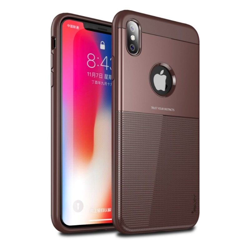 Case Kuoret iPhone XS Max Ruskea Musta Puhelinkuoret Luistamaton Hybridi Ipaky