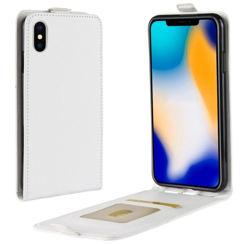 Kotelot iPhone XS Max Valkoinen Musta Taitettava