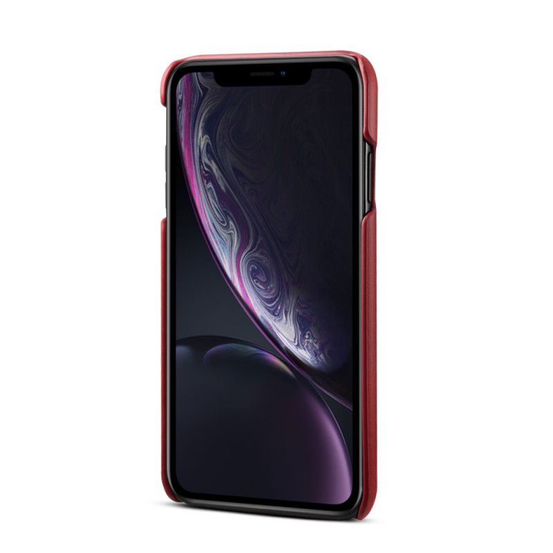 Kuori iPhone XS Max Punainen Musta Peelcas-Kortin Haltija