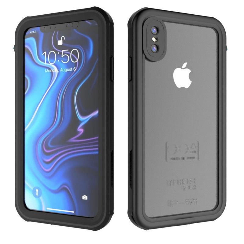 Kuori iPhone XS Max Valkoinen Musta Vedenpitävä 2M Suojakuori