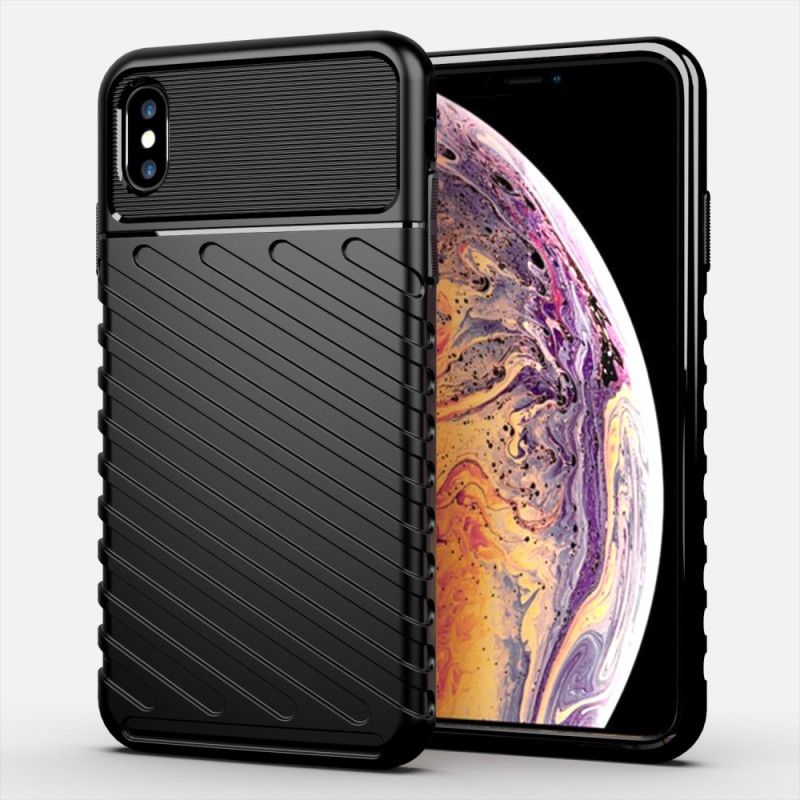 Kuori iPhone XS Max Vihreä Musta Ukkosarja