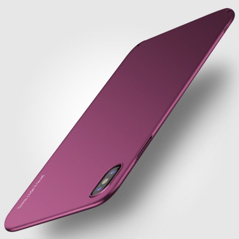 Kuori iPhone XS Max Violetti Musta Metallinen Vaikutus Suojakuori