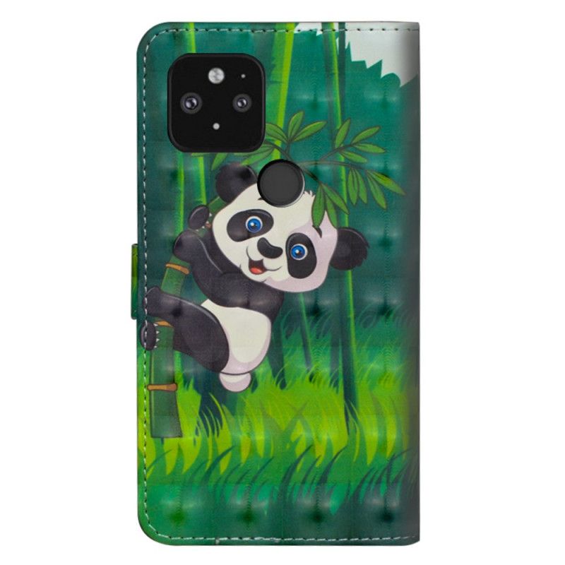 Kotelot Google Pixel 5 Panda Ja Bambu Suojakuori