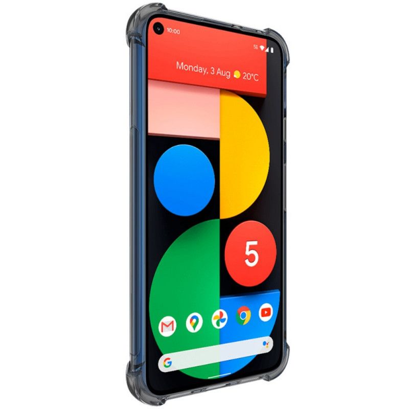 Kuori Google Pixel 5 Läpinäkyvä Harmaa Läpinäkyvä Silkkinen Imak