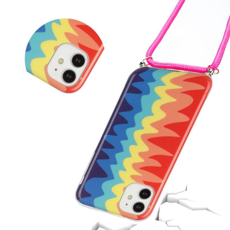 Rainbow Cord Iphone 11 -Kotelo