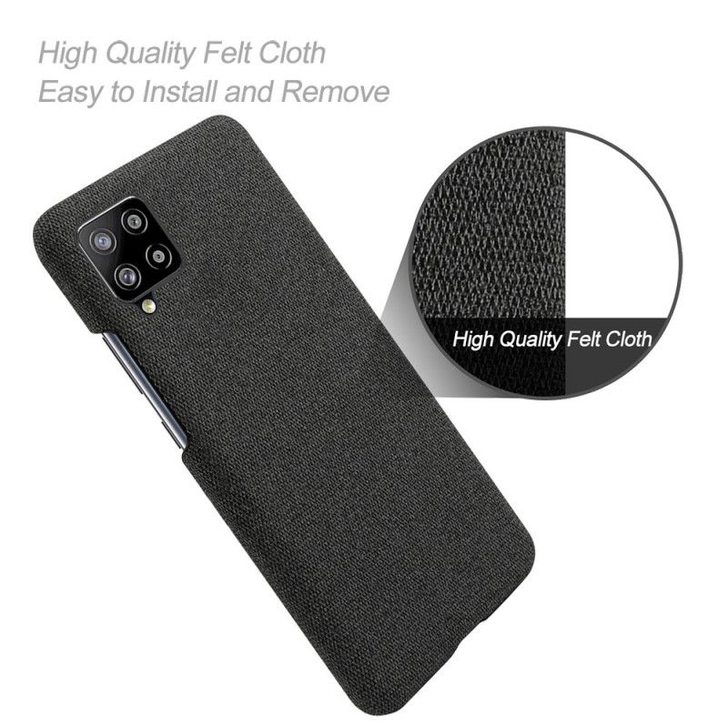 Case Kuoret Samsung Galaxy A42 5G Harmaa Musta Puhelinkuoret Kankaan Rakenne