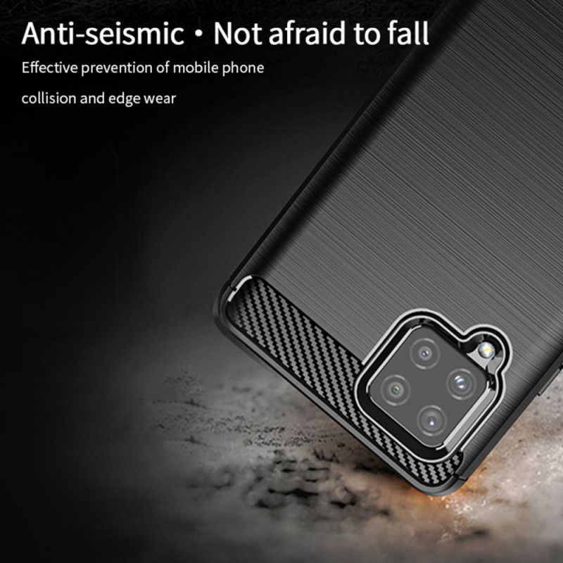 Case Kuoret Samsung Galaxy A42 5G Harmaa Musta Puhelinkuoret Mofi Harjattu Hiilikuitu