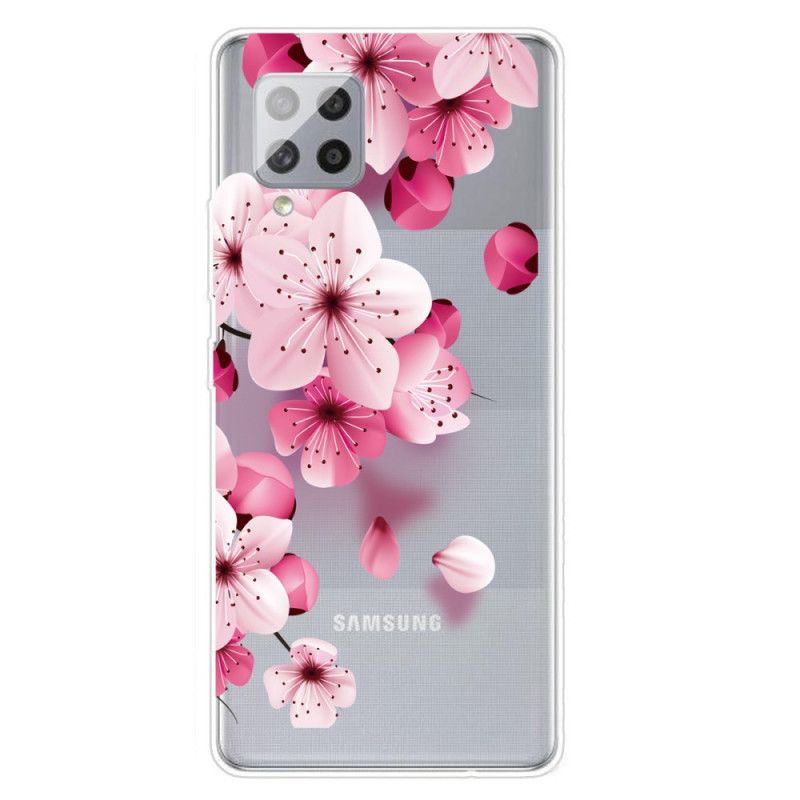 Case Kuoret Samsung Galaxy A42 5G Puhelinkuoret Pienet Vaaleanpunaiset Kukat