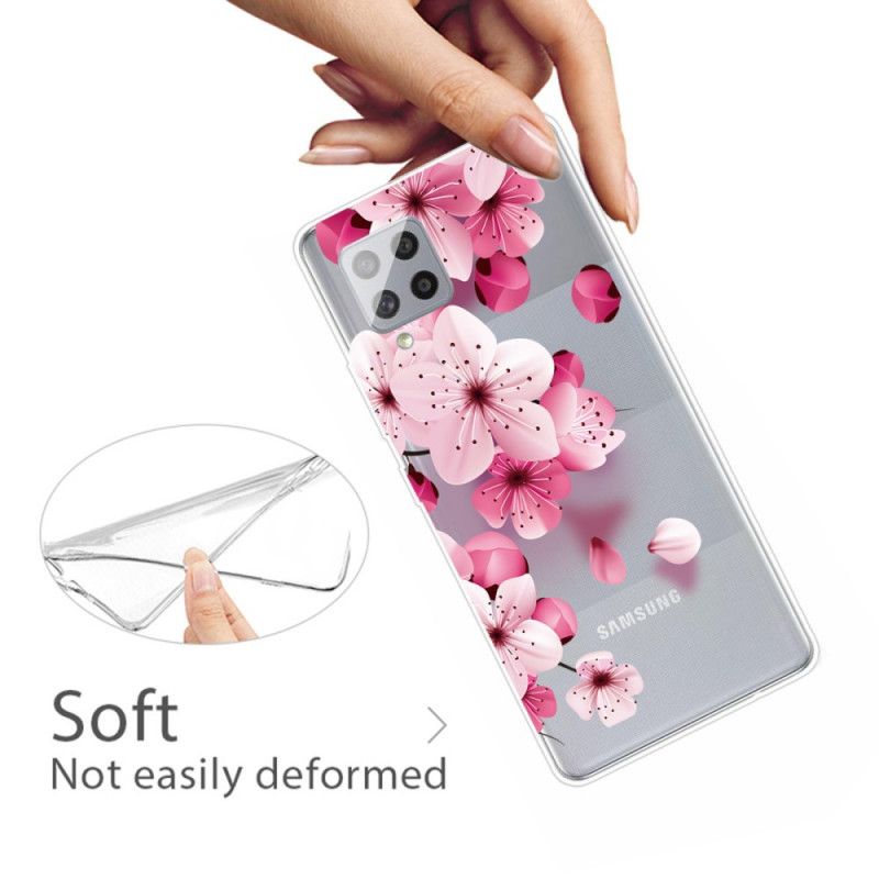 Case Kuoret Samsung Galaxy A42 5G Puhelinkuoret Pienet Vaaleanpunaiset Kukat