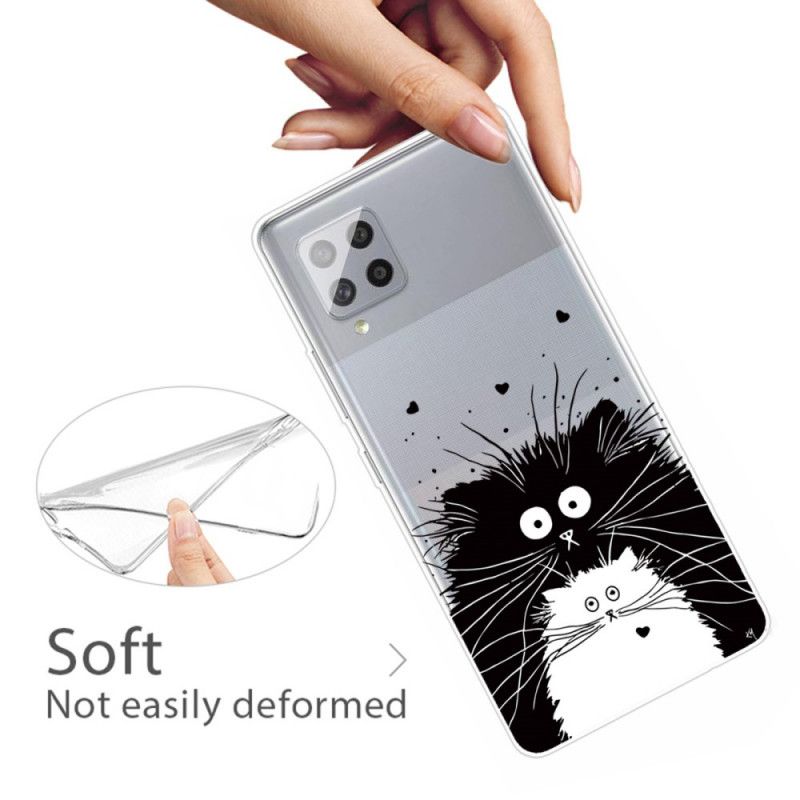 Case Kuoret Samsung Galaxy A42 5G Puhelinkuoret Tarkkaile Kissoja