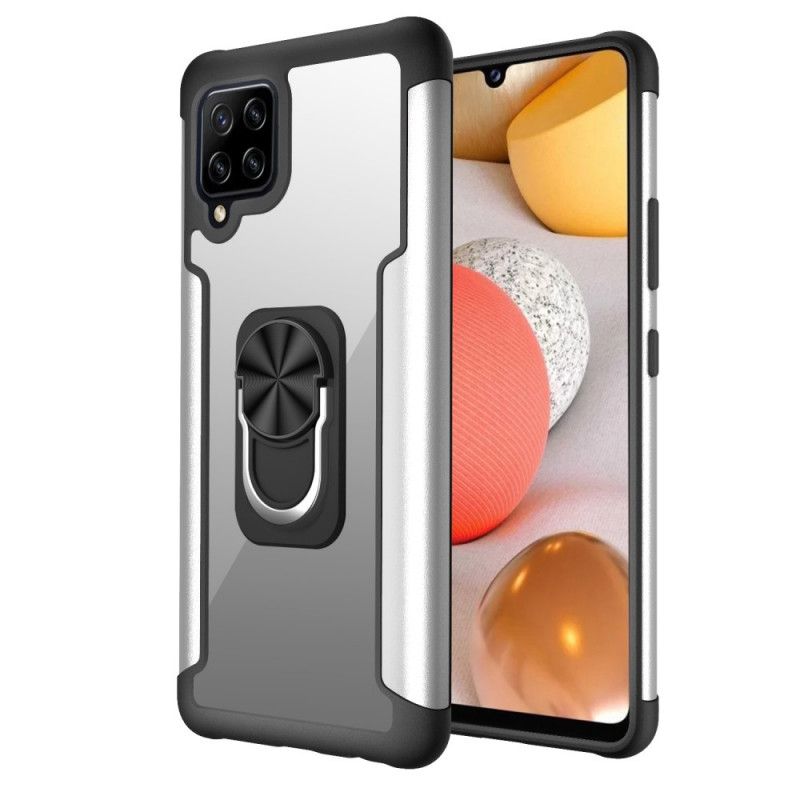 Case Kuoret Samsung Galaxy A42 5G Punainen Musta Puhelinkuoret Magneettinen Tukirengas