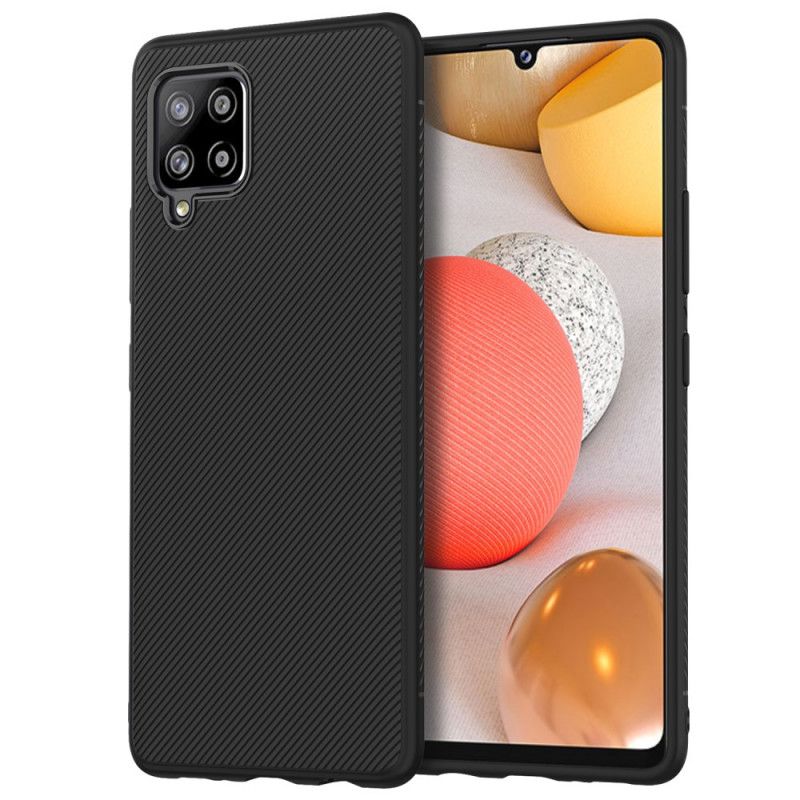 Case Kuoret Samsung Galaxy A42 5G Tummansininen Musta Puhelinkuoret Jazz-Sarja Twill