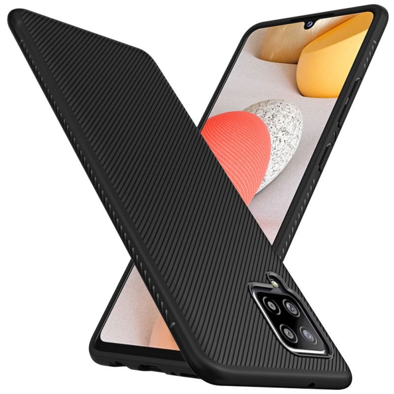 Case Kuoret Samsung Galaxy A42 5G Tummansininen Musta Puhelinkuoret Jazz-Sarja Twill