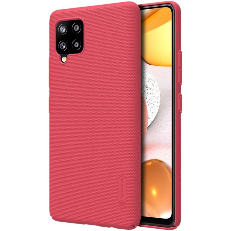 Case Kuoret Samsung Galaxy A42 5G Valkoinen Musta Puhelinkuoret Jäykkä Himmeä Nillkin