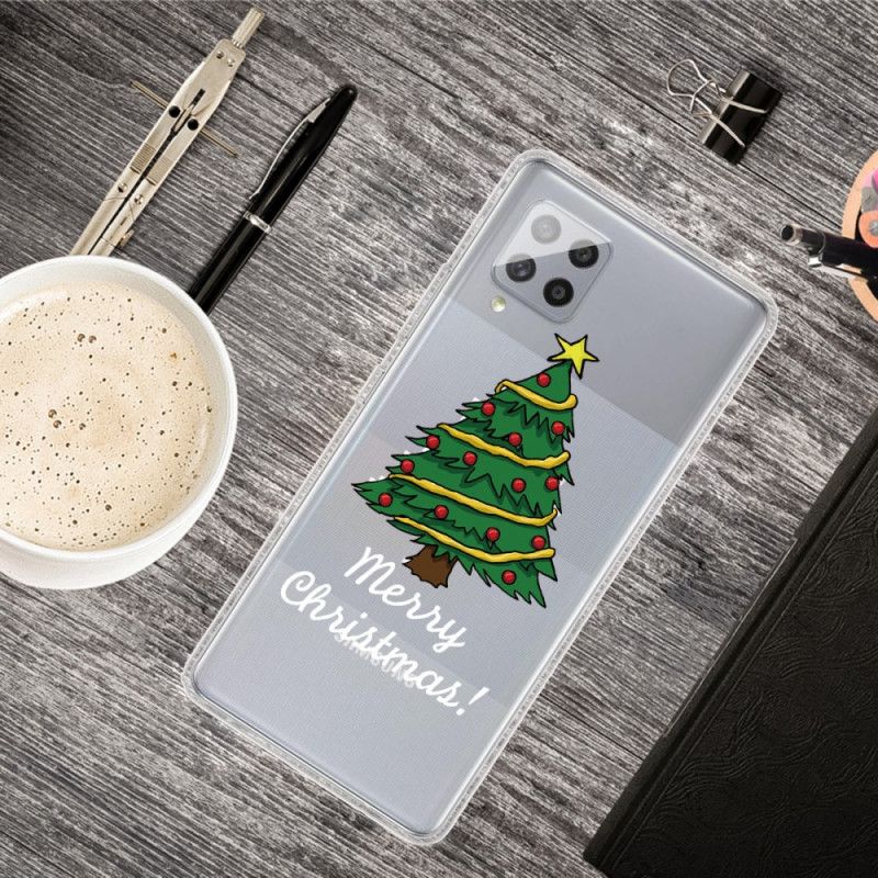 Case Kuoret Samsung Galaxy A42 5G Vihreä Punainen Puhelinkuoret Hyvää Joulua