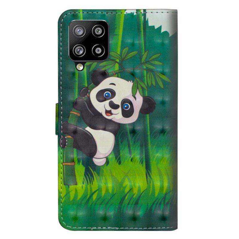 Kotelot Samsung Galaxy A42 5G Panda Ja Bambu Suojakuori