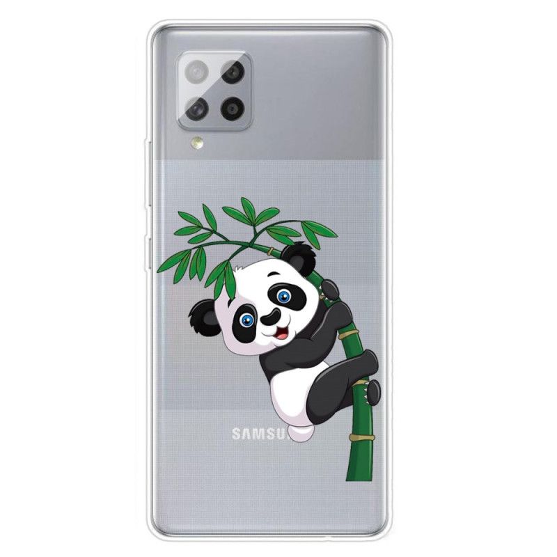 Kuori Samsung Galaxy A42 5G Läpinäkyvä Panda Bambusta Suojakuori