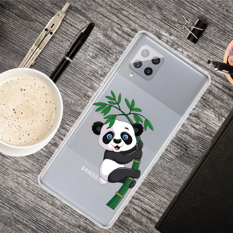 Kuori Samsung Galaxy A42 5G Läpinäkyvä Panda Bambusta Suojakuori