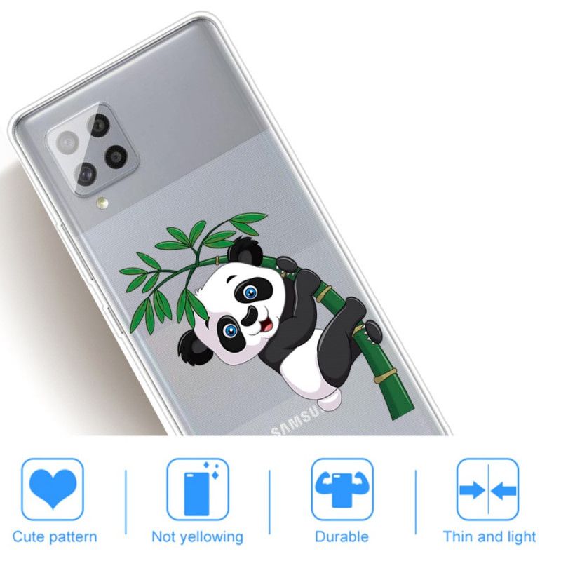 Kuori Samsung Galaxy A42 5G Läpinäkyvä Panda Bambusta Suojakuori