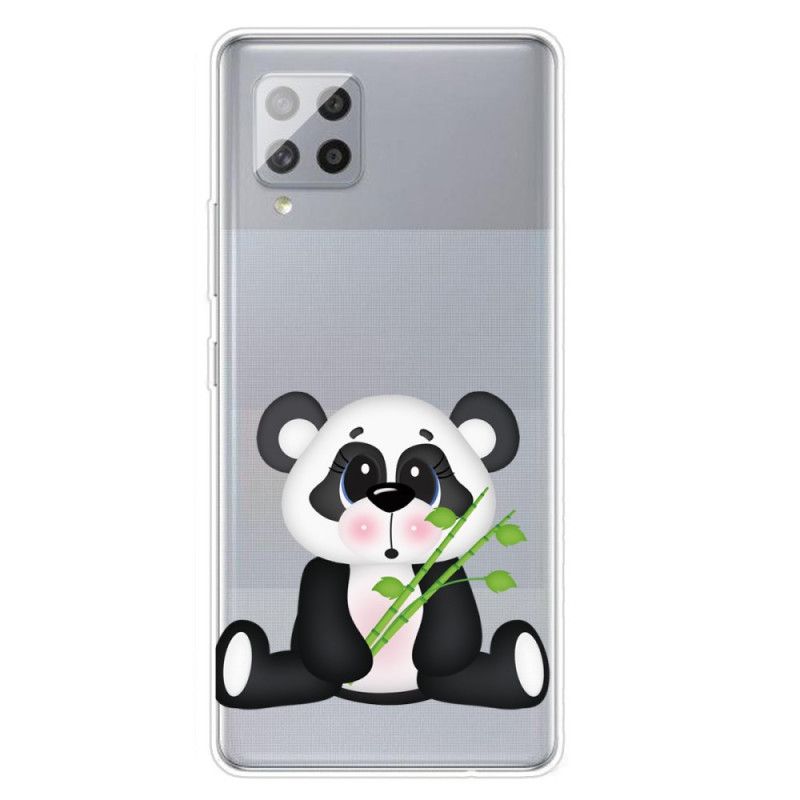 Kuori Samsung Galaxy A42 5G Läpinäkyvä Surullinen Panda