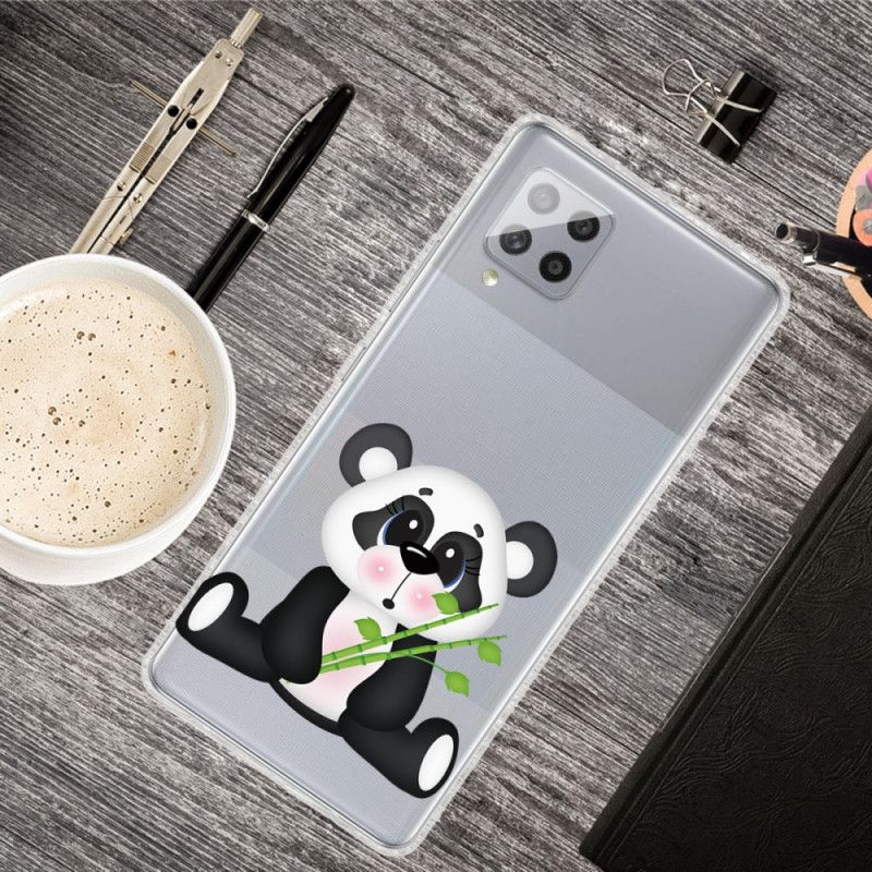 Kuori Samsung Galaxy A42 5G Läpinäkyvä Surullinen Panda