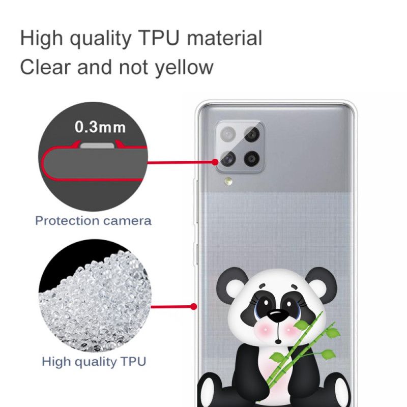 Kuori Samsung Galaxy A42 5G Läpinäkyvä Surullinen Panda