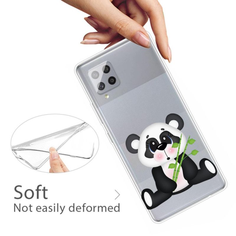 Kuori Samsung Galaxy A42 5G Läpinäkyvä Surullinen Panda