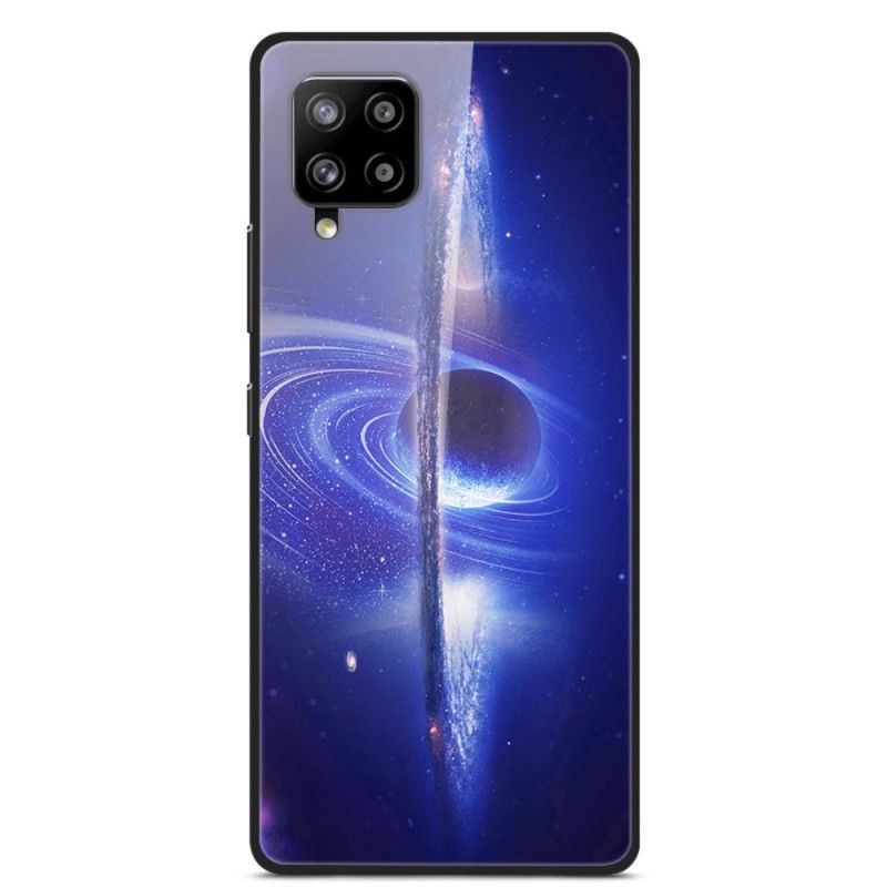 Kuori Samsung Galaxy A42 5G Tummansininen Tummansininen Lasi- Ja Silikoniplaneetat Suojakuori