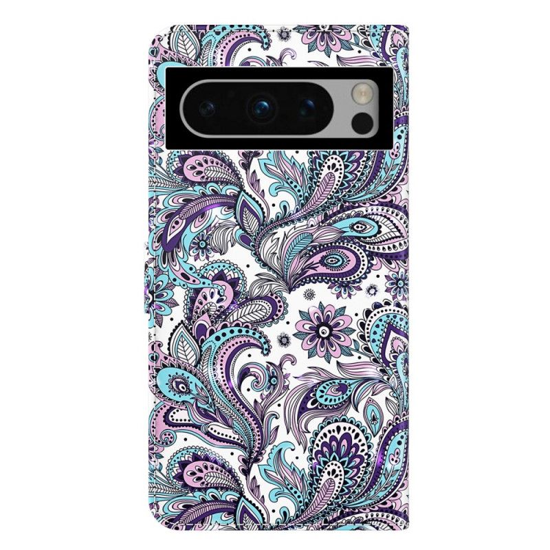 Kotelot Google Pixel 8 Pro Paisley-kuvio Hihnalla Suojakuori