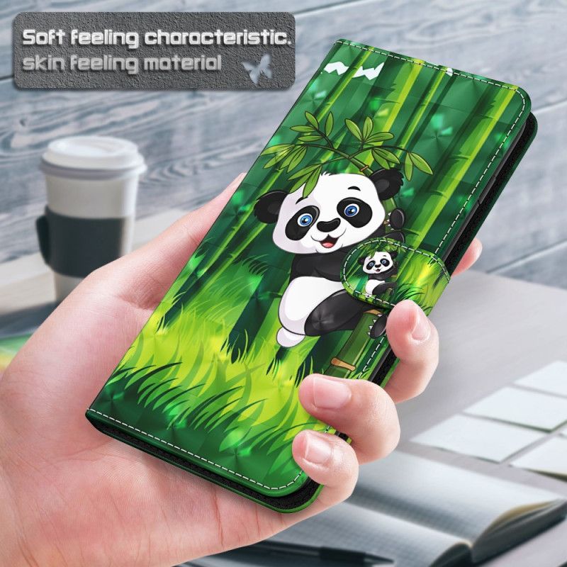 Kotelot Google Pixel 8 Pro Panda Bambu Hihnalla