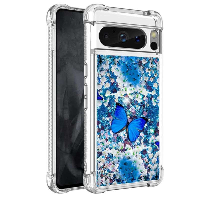 Kuori Google Pixel 8 Pro Butterfly Glitter