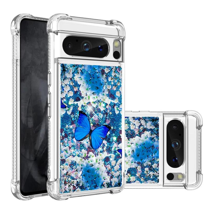 Kuori Google Pixel 8 Pro Butterfly Glitter