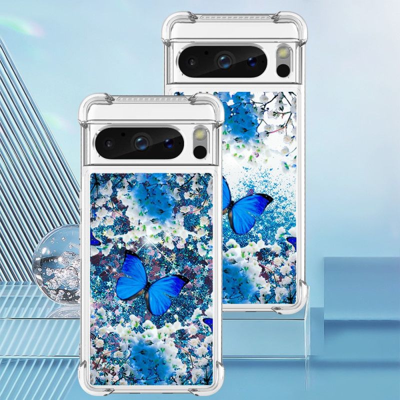 Kuori Google Pixel 8 Pro Butterfly Glitter