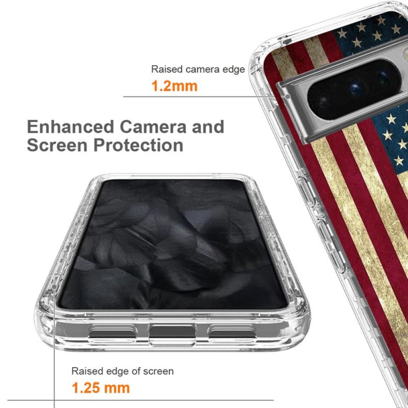 Puhelinkuoret Google Pixel 8 Pro Vahvistettu Amerikan Lippu